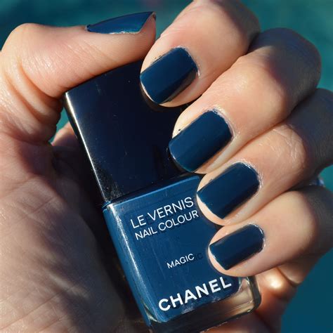 chanel midnight blue nail polish|Chanel nail colors 2021.